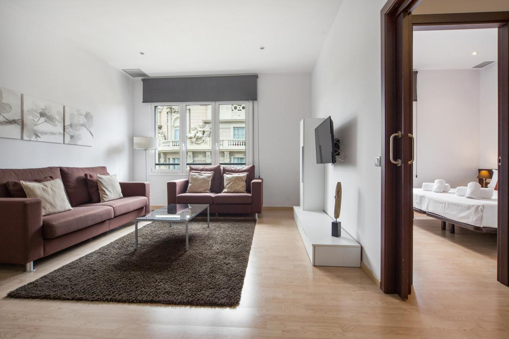 Fisa Rentals Gran Via Apartments Barcelona Ngoại thất bức ảnh